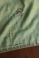Green Tissue Silk Mukaish Fabrics