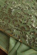 Green Tissue Silk Mukaish Fabrics