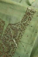 Green Tissue Silk Mukaish Fabrics