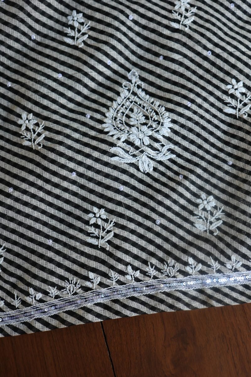 Kota Cotton Chikankari Unstitched Kurta Fabrics
