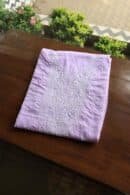 Lavender Cotton Chikankari Unstitched Kurta Fabrics