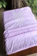 Lavender Cotton Chikankari Unstitched Kurta Fabrics