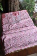 Lotus Pink Paper Tussar Ari Kasab Resham Chikankari Unstitched Kurta Dupatta Fabrics