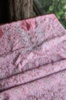 Lotus Pink Paper Tussar Ari Kasab Resham Chikankari Unstitched Kurta Dupatta Fabrics