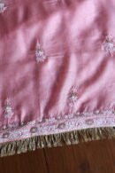 Lotus Pink Paper Tussar Ari Kasab Resham Chikankari Unstitched Kurta Dupatta Fabrics