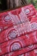 Magenta Muslin Chikankari Unstitched Kurta Fabrics