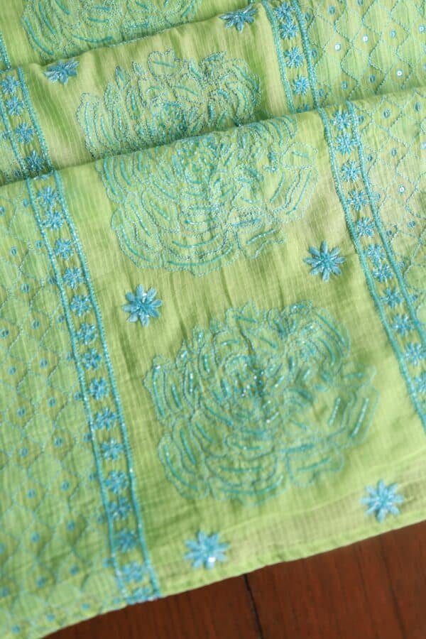 Mal Maheshwari Chikankari Unstitched Fabrics - Image 3