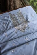 Chanderi Mukaish Badla Unstitched Chikankari Unisex Kurtas