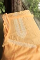 Malmal Chikankari Unstitched Men's Kurtas Fabrics