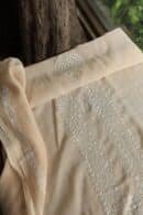 Malmal Chikankari Unstitched Men's Kurtas Fabrics