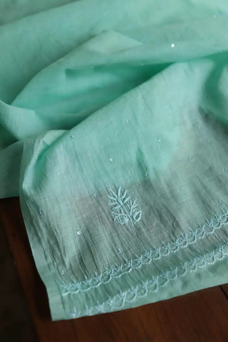 Malmals Pearl Work Chikankari Fabrics