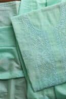 Malmals Pearl Work Chikankari Fabrics