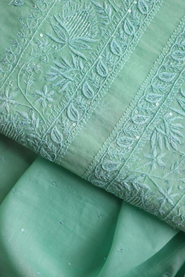 Malmals Pearl Work Chikankari Fabrics - Image 2