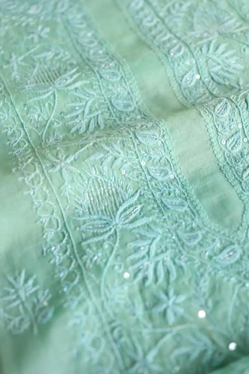 Malmals Pearl Work Chikankari Fabrics