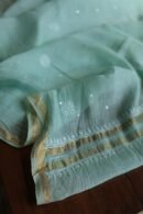 Malmals Pearl Work Fine Chikankari Unstitched Fabrics