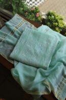 Malmals Pearl Work Fine Chikankari Unstitched Fabrics