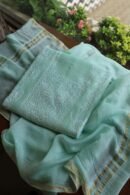 Malmals Pearl Work Fine Chikankari Unstitched Fabrics