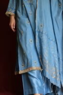Marble Blue Jamdani Ready To Wear Kurta Dupatta Set