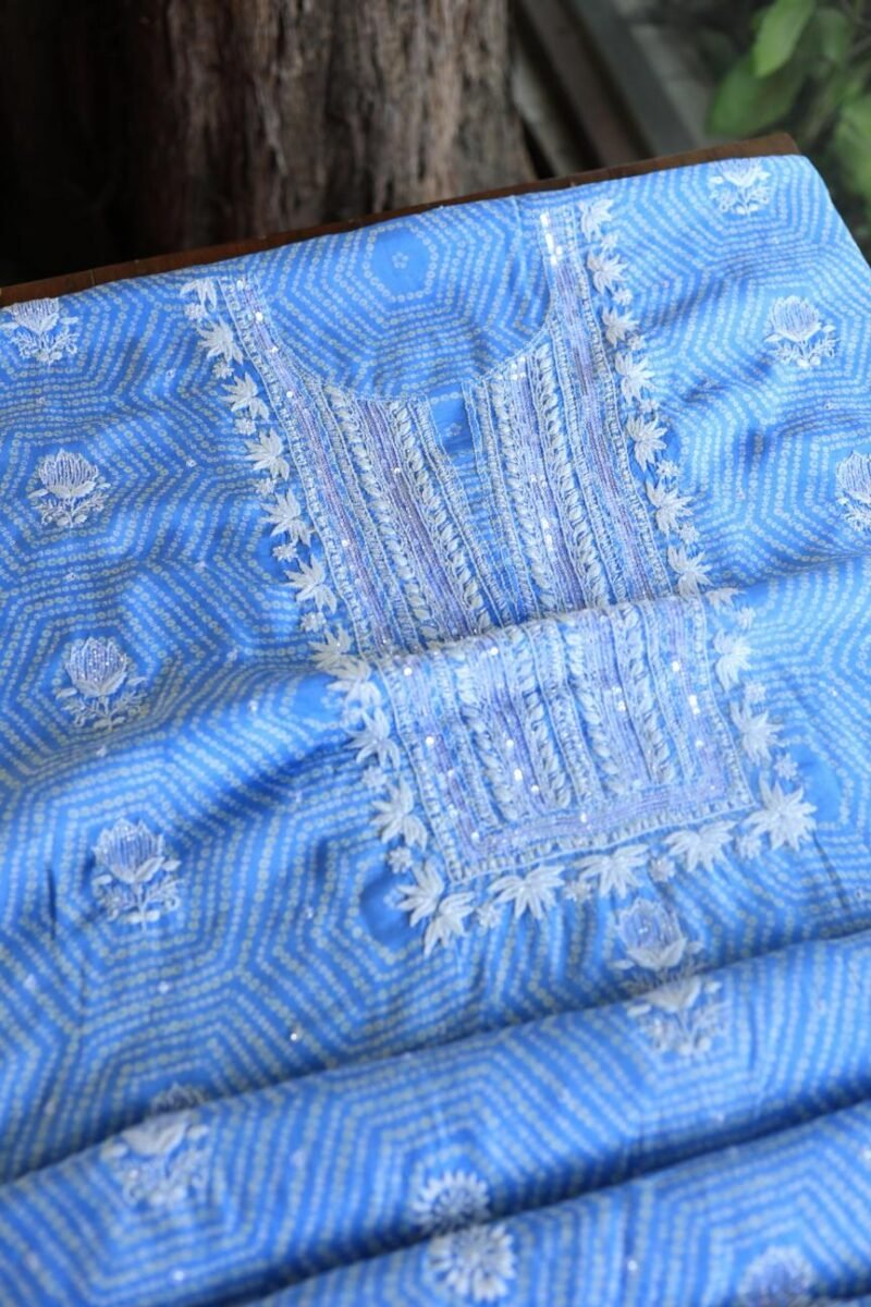 Muslin Chikankari Kurta Fabrics