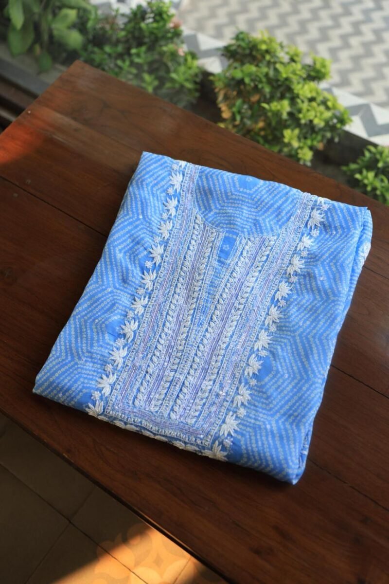 Muslin Chikankari Kurta Fabrics