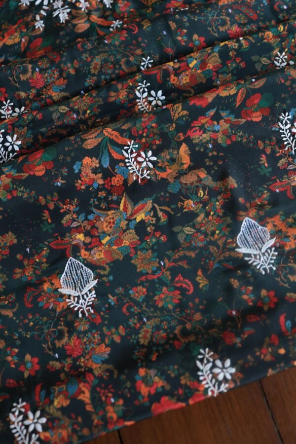 Muslin Chikankari Unstitched Kurta Fabrics - Image 6