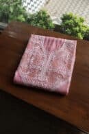Onion Pink Daraz Chanderi Chikankari Kurta Fabrics