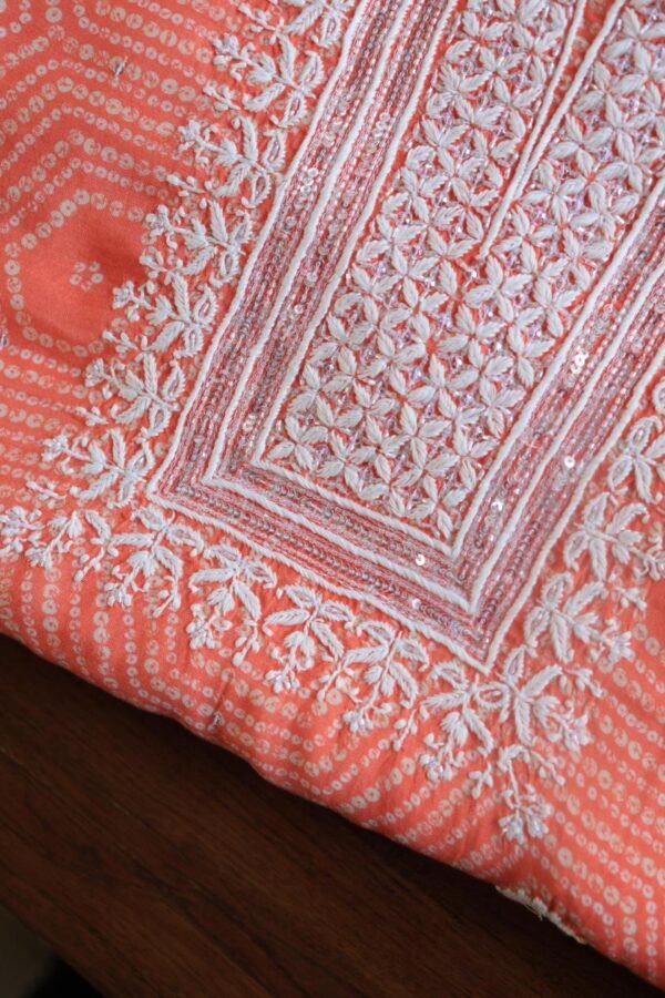 Muslin Chikankari Kurta Fabrics - Image 9