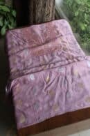 Pink Banarasi Zari Chanderi Unstitched Chikankari Fabrics