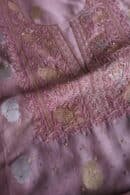Pink Banarasi Zari Chanderi Unstitched Chikankari Fabrics