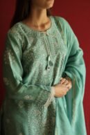 Roheen Ready To Wear Moonga Silk Kurta Dupatta Set