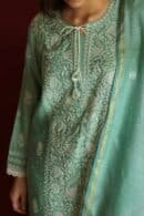 Roheen Ready To Wear Moonga Silk Kurta Dupatta Set