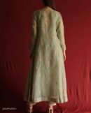 Sage Green Noor Organza Chikankari Anarkali Set