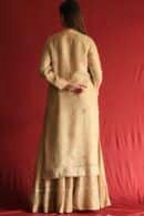 Stripe Organza Chikankari Sharara Set