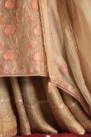 Stripe Organza Chikankari Sharara Set