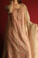 Stripe Organza Chikankari Sharara Set