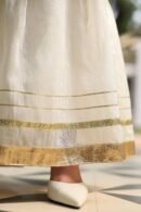 White Banarasi Zari Chanderi Chikankari Sharara Set