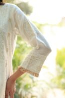 White Banarasi Zari Chanderi Chikankari Sharara Set