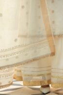 White Banarasi Zari Chanderi Chikankari Sharara Set