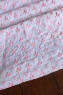White Cotton Chikankari Unstitched Kurta Fabrics