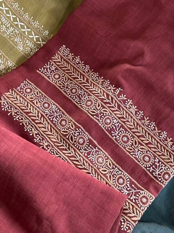 Malkha Handspun Khadi Kurtas Unisex Fabrics - Image 3