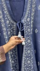 SICO Mal Chikankari Kurta With Mukaish Kamdani – Ready to Wear