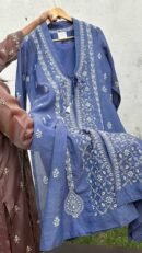 SICO Mal Chikankari Kurta With Mukaish Kamdani – Ready to Wear