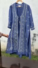 SICO Mal Chikankari Kurta With Mukaish Kamdani – Ready to Wear