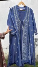 SICO Mal Chikankari Kurta With Mukaish Kamdani – Ready to Wear