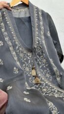 SICO Mal Chikankari Kurta With Mukaish Kamdani – Ready to Wear