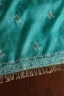 Green Paper Tussar Resham Chikankari Unstitched Kurta Dupatta Set