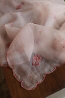 Baby Pink Noor Organza Silk Chikankari Unstitched Kurta Dupatta Set