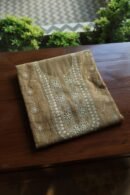 Beige Daraz Chanderi Chikankari Kurta Fabrics