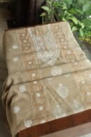 Beige Daraz Chanderi Chikankari Kurta Fabrics