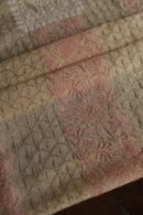 Beige Noor Organza Silk Chikankari With Mukaish Kamdani Fabric